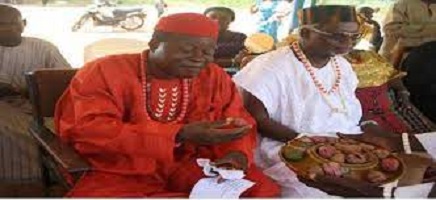 Traditional way of receiving visitors in Igbo land